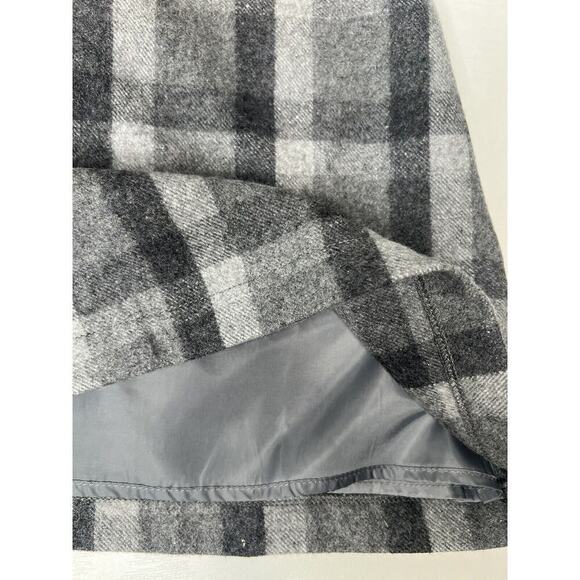 Girls Ido By Miniconf Plaid Wool Blend Dress Grey Plaid Bow 4T Short Sleeve NEW - Picture 6 of 6